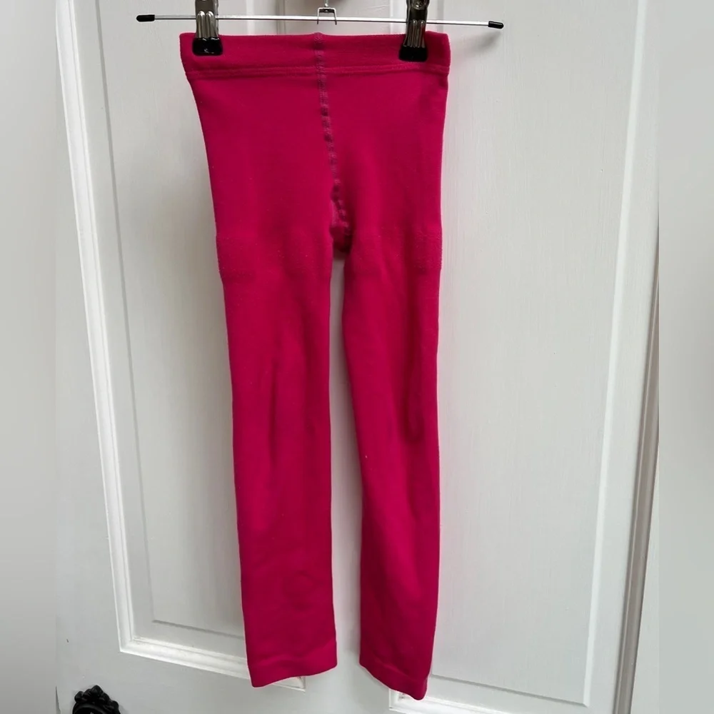 Thick Hot Pink Stocking Pants with Open Feet